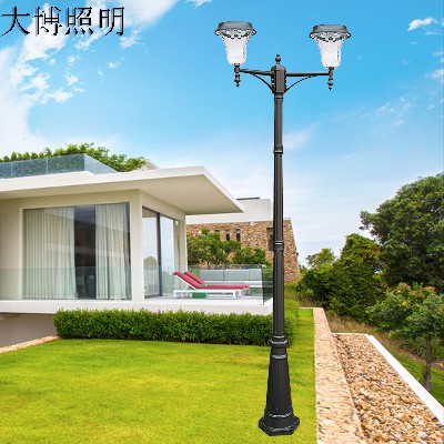 LED景觀燈壓鑄鋁歐式太陽(yáng)能庭院燈光伏戶外園林廣場(chǎng)裝飾廠家批發(fā)