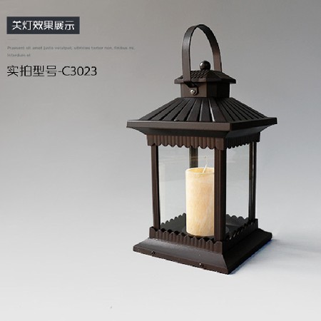 LED風(fēng)燈簡(jiǎn)約田園落地式鋁制戶(hù)外防水公園草坪庭院柱頭燈廠(chǎng)家批發(fā)